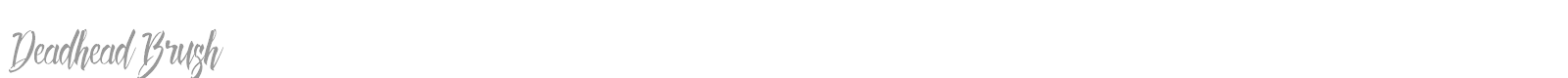 Deadhead Brush font preview